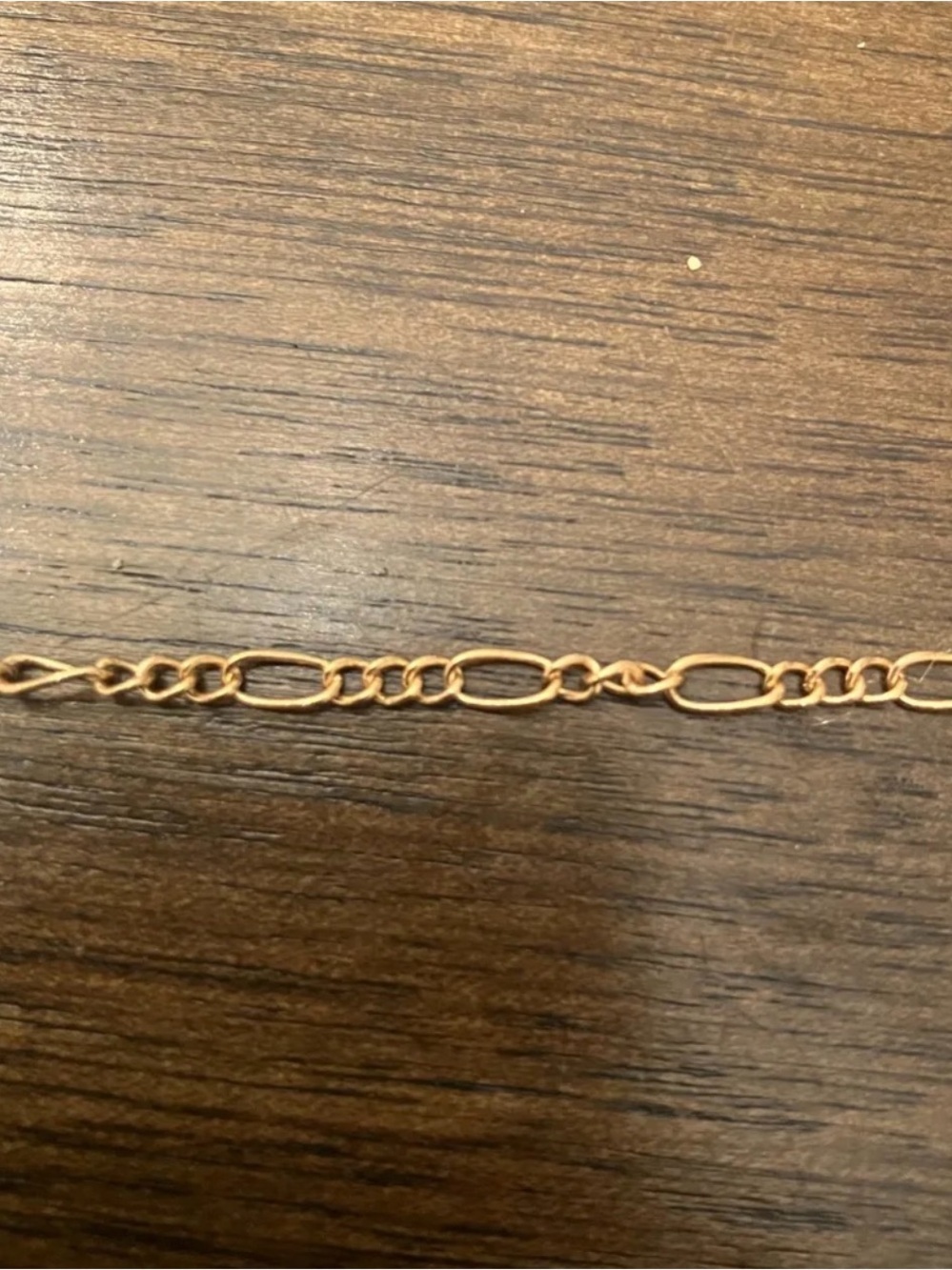 Gold Figaro Chain Bracelet Chain, FREEship - Picture 2 of 4